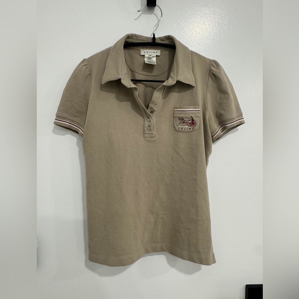 Celine shirt top - beige color M